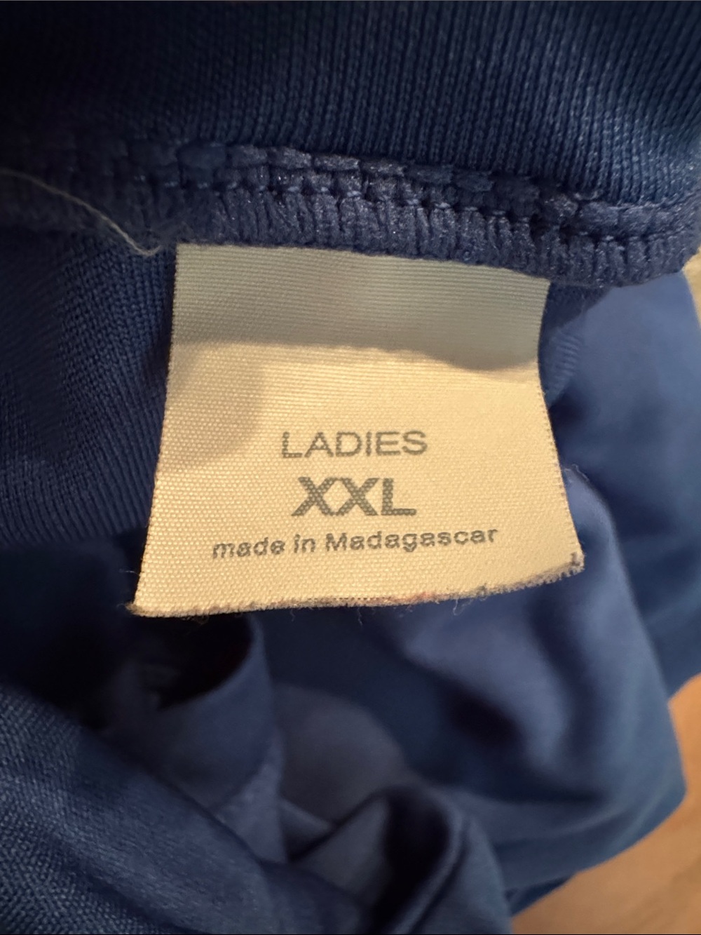 Classic V-Neck Short Sleeve Top - Navy - Picture 4 of 4